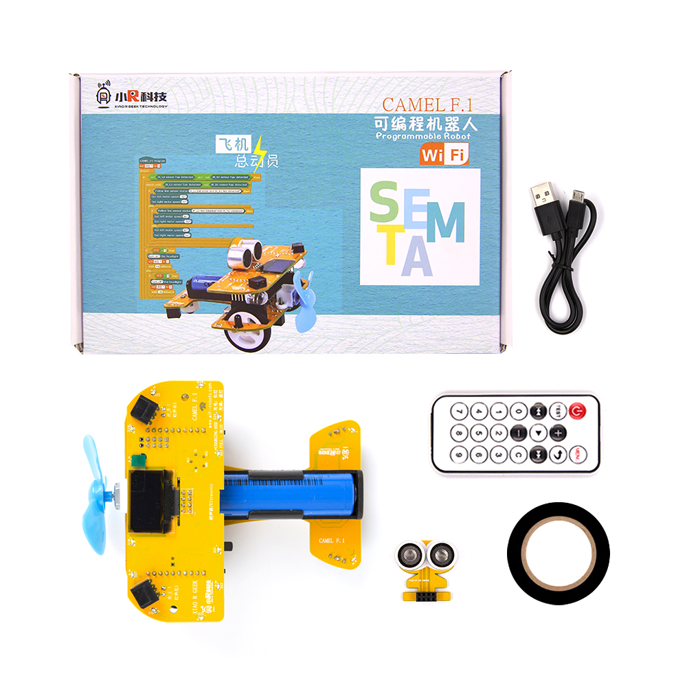 Робот Arduino STEAM Education CAMEL F.1 Mixly WiFi для детей и студентов, без аккумулятора 18650 в комплекте